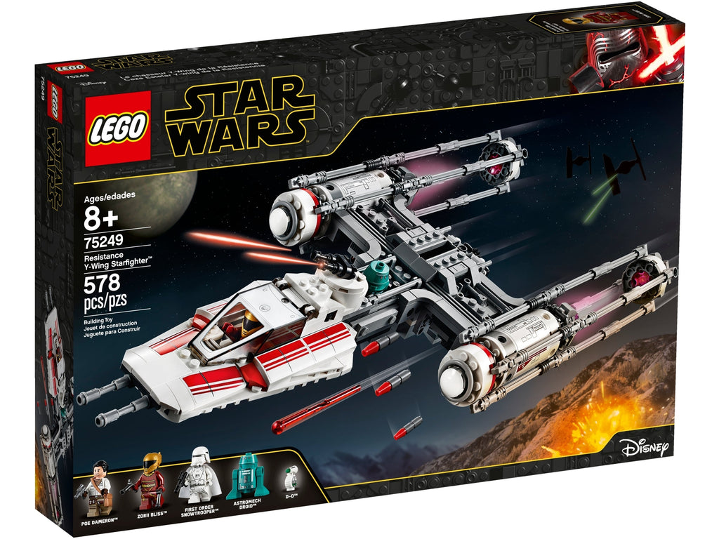 75249 Resistance Y-Wing Starfighter product image 1, provided for visual reference and product detail review