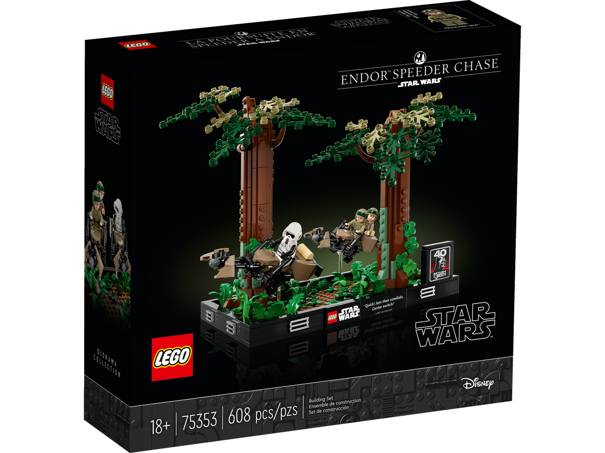 75353 Endor™ Speeder Chase Diorama product image 1, provided for visual reference and product detail review
