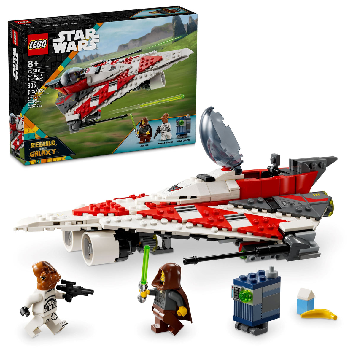 75388 Jedi Bob's Starfighter product image 1, provided for visual reference and product detail review