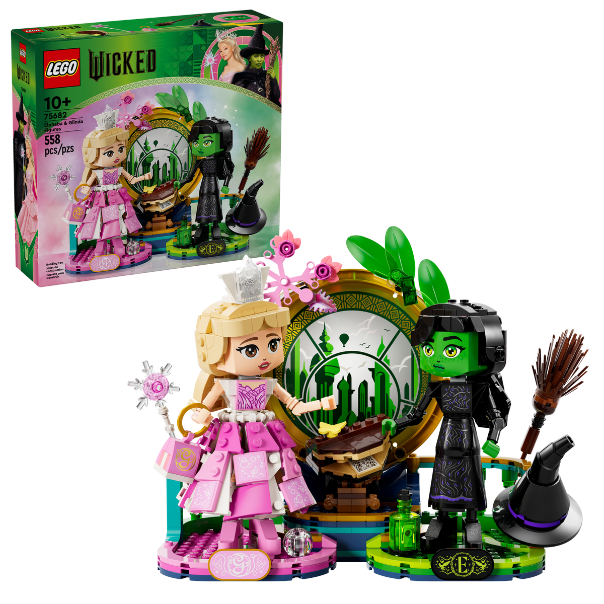 75682 Wicked Elphaba & Glinda Figures product image 1, provided for visual reference and product detail review