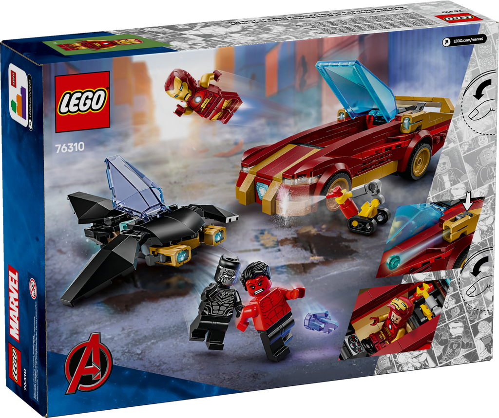 76310 Iron Man Car & Black Panther vs. Red Hulk product image 3, provided for visual reference and product detail review