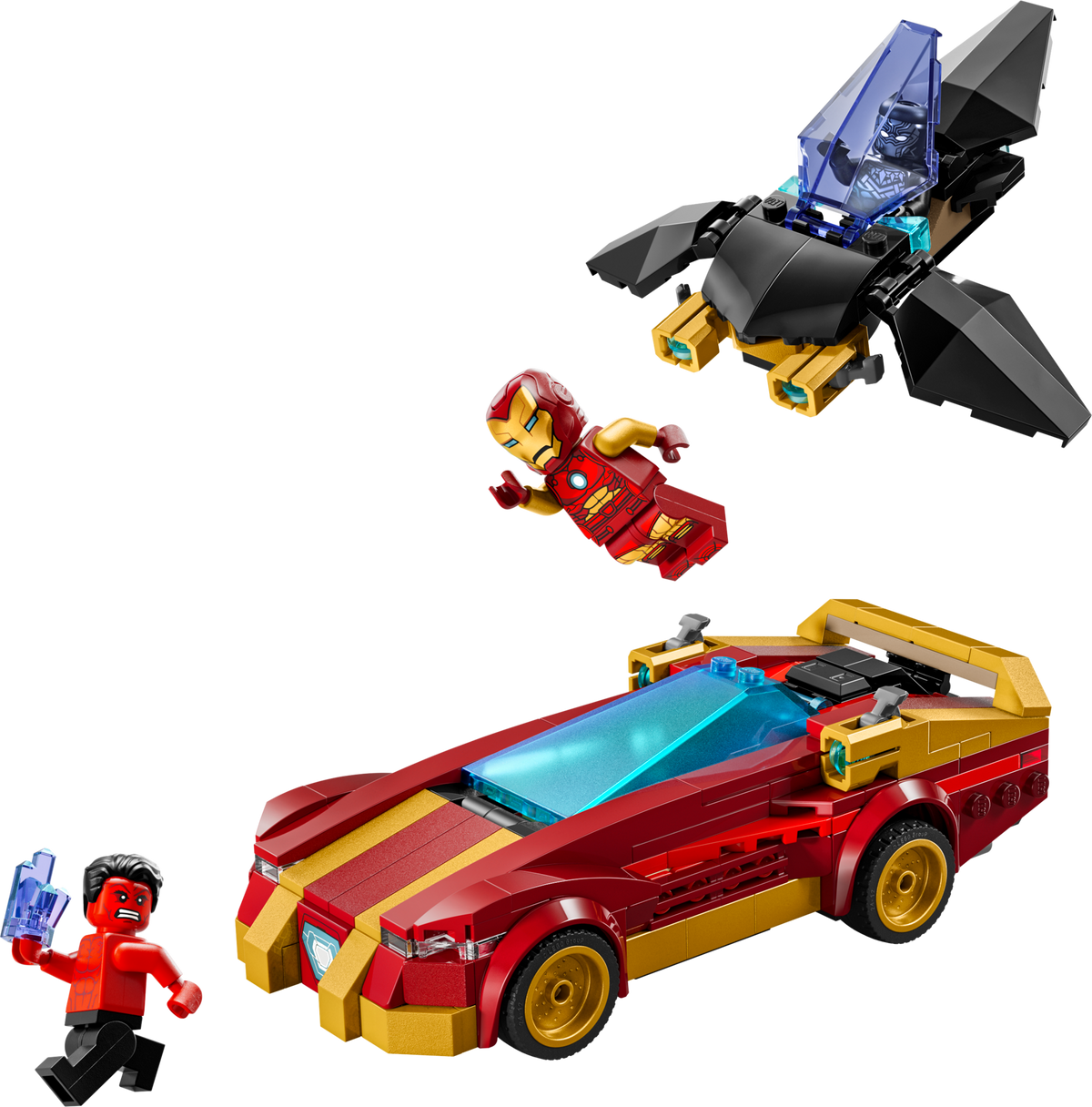 76310 Iron Man Car & Black Panther vs. Red Hulk product image 2, provided for visual reference and product detail review