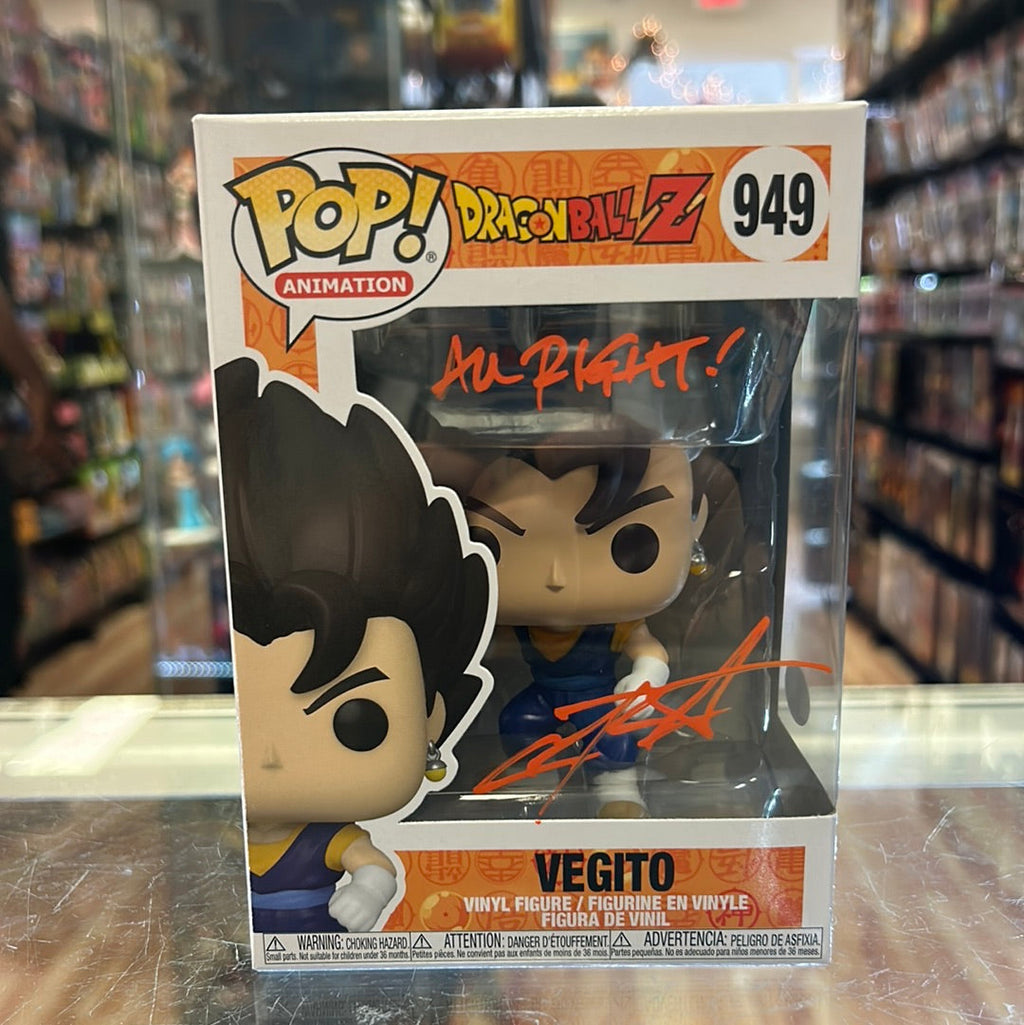 Vegito signed by christopher Sabat (Funko, DragonballZ) *JSA* product image 2, provided for visual reference and product