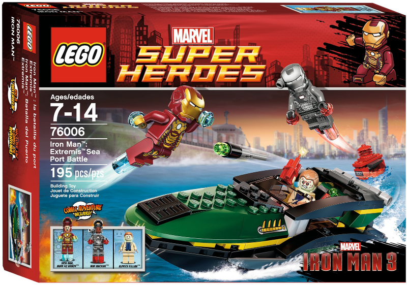 76006 Marvel Iron Man Extremis Sea Port Battle (Retired) (Certified Complete) product image 1, provided for visual reference