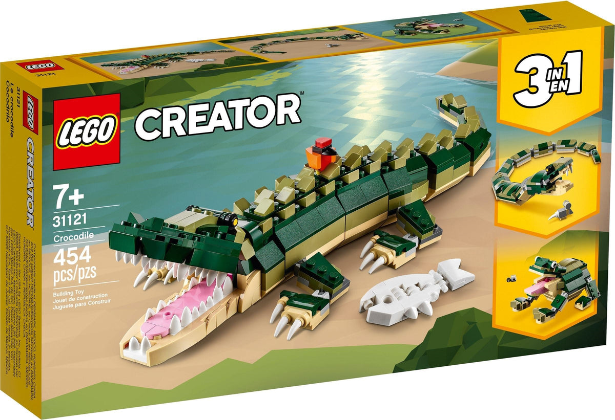 31121 LEGO Creator 3 in 1 Crocodile (Retired) (New Sealed) product image 3, provided for visual reference and product detail