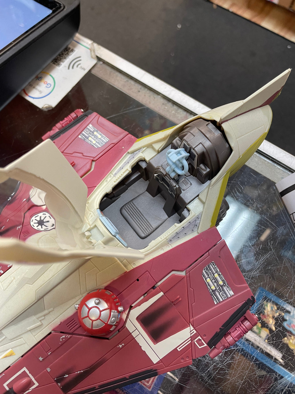 Obi Wan Jedi Starfighter (Vintage Star Wars, Hasbro) **COMPLETE** product image 17, provided for visual reference and