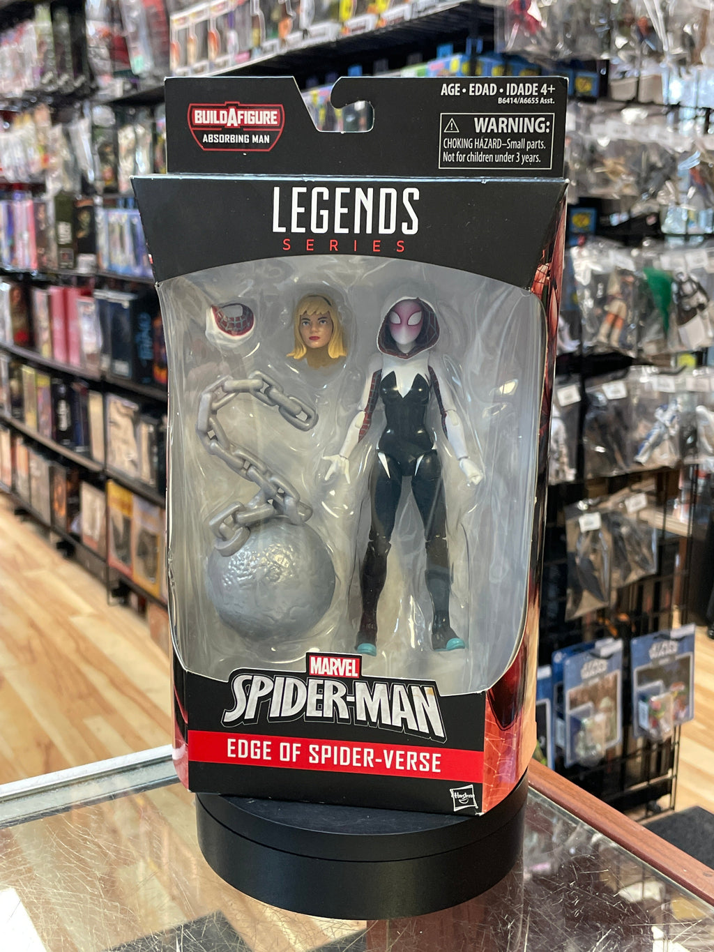 Spider-Gwen Edge of Spider-Verse (Marvel Legends, Hasbro) *SEALED* product image 1, provided for visual reference and