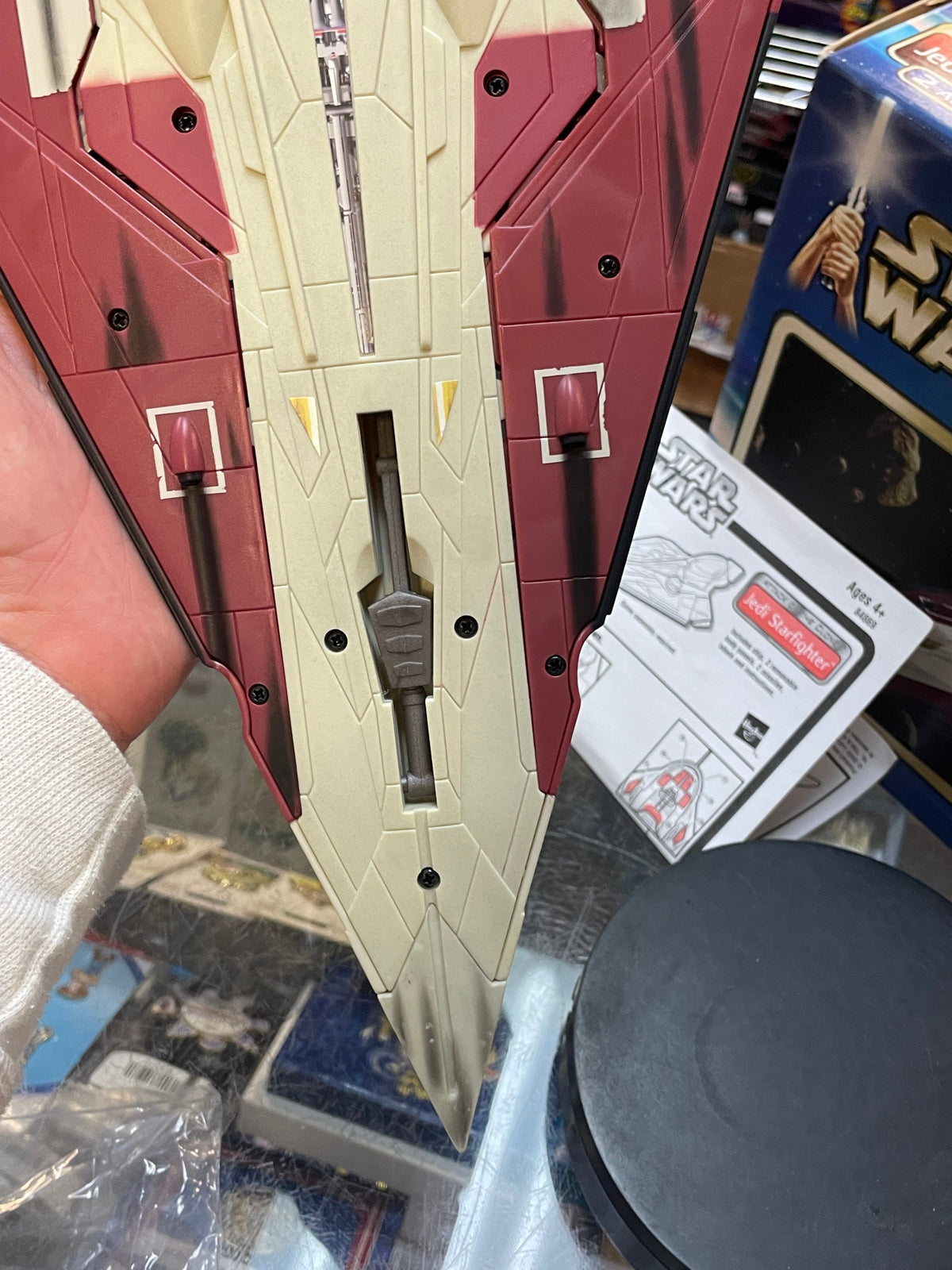 Obi Wan Jedi Starfighter (Vintage Star Wars, Hasbro) **COMPLETE** product image 9, provided for visual reference and product