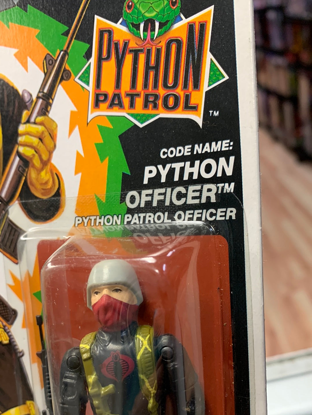 Python Patrol Python Patrol Officer (Vintage GI Joe, Hasbro) Sealed product image 9, provided for visual reference and
