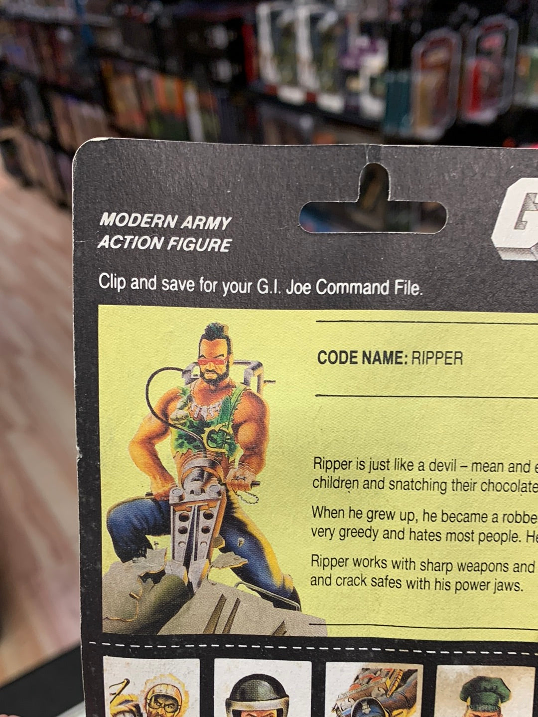 Dreadnok Ripper (Vintage GI Joe, FunSkool India) Sealed product image 15, provided for visual reference and product detail