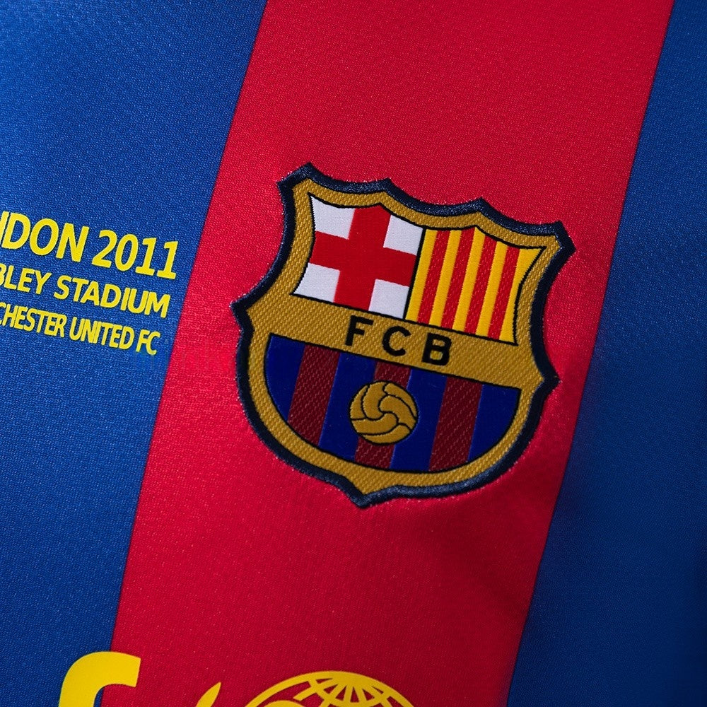 Barcelona Jersey 2010-11 Home Retro Kit Long Sleeves product image 6