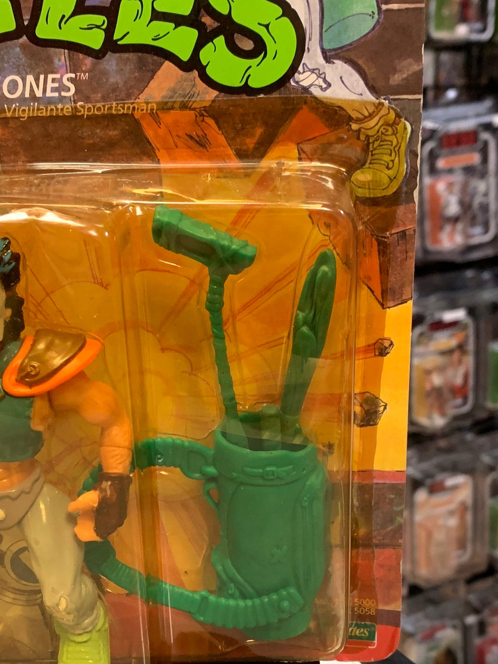 Caset Jones 19 Back 0085 (Vintage TMNT Ninja Turtles, Playmates) Sealed product image 4, provided for visual reference and