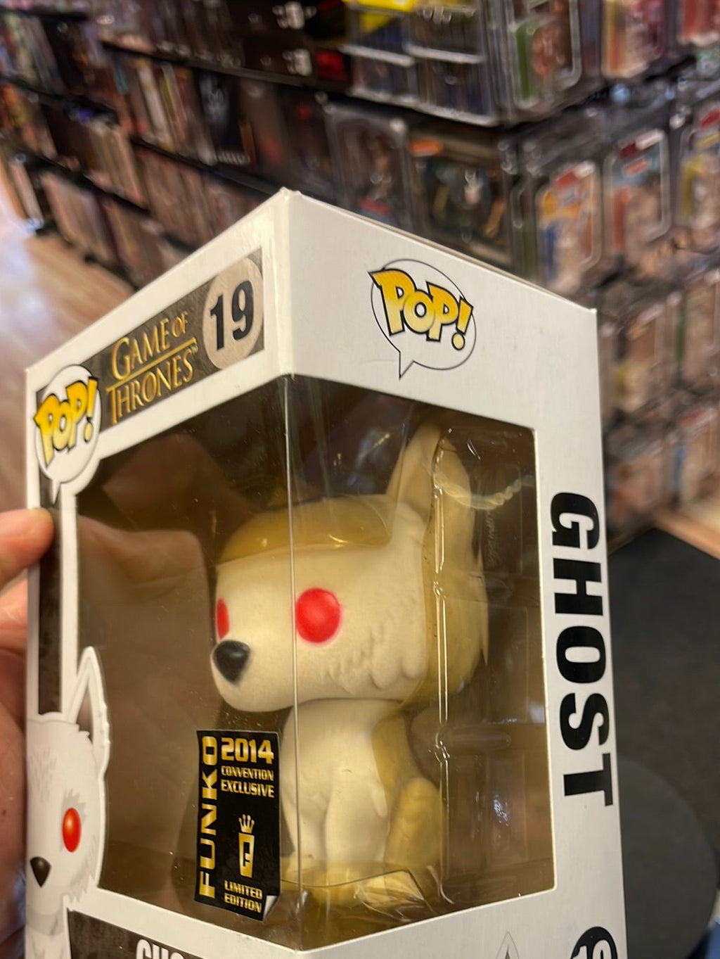 Flocked Ghost 19 Exclusive (Funko Pop! Game of Thrones) product image 11, provided for visual reference and product detail