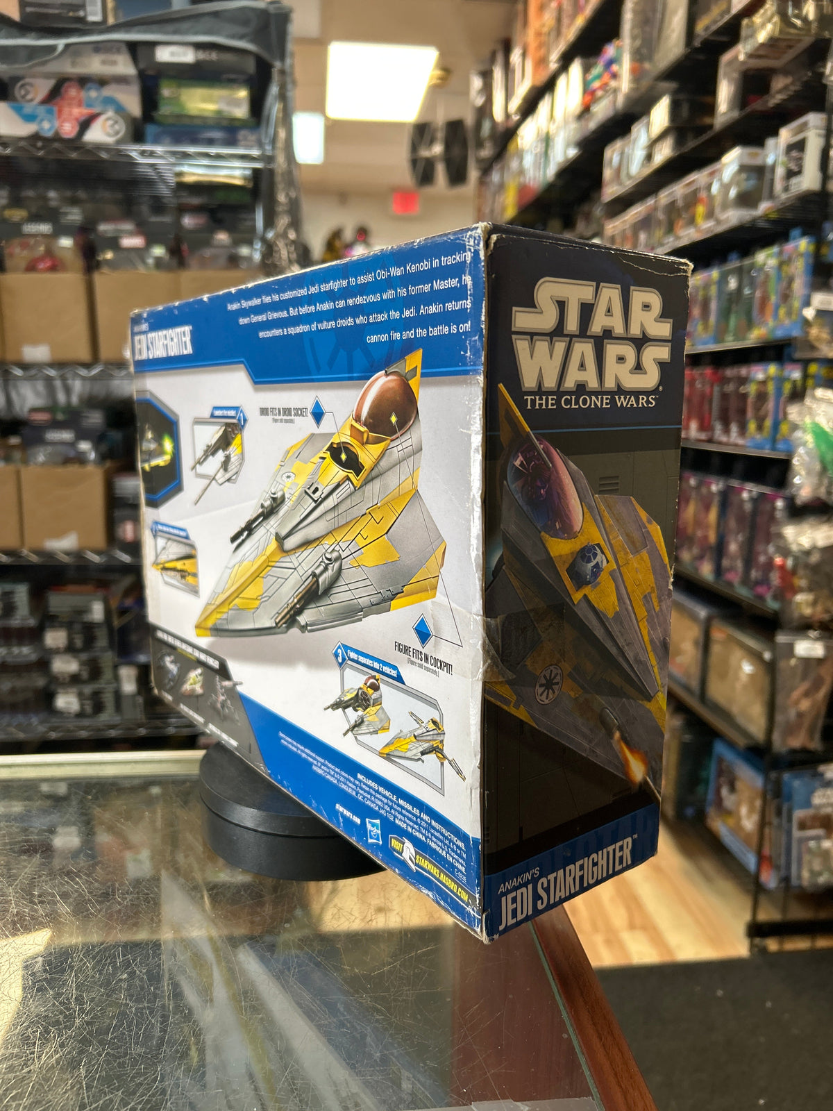 Anakin Starfighter -Clone Wars- (Vintage Star Wars, Hasbro) **SEALED** product image 3, provided for visual reference and