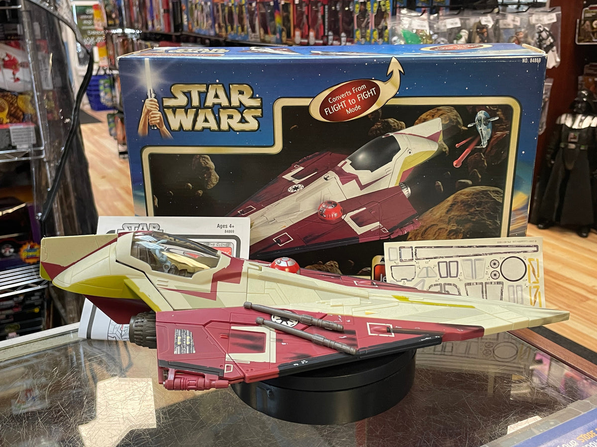 Obi Wan Jedi Starfighter (Vintage Star Wars, Hasbro) **COMPLETE** product image 1, provided for visual reference and product