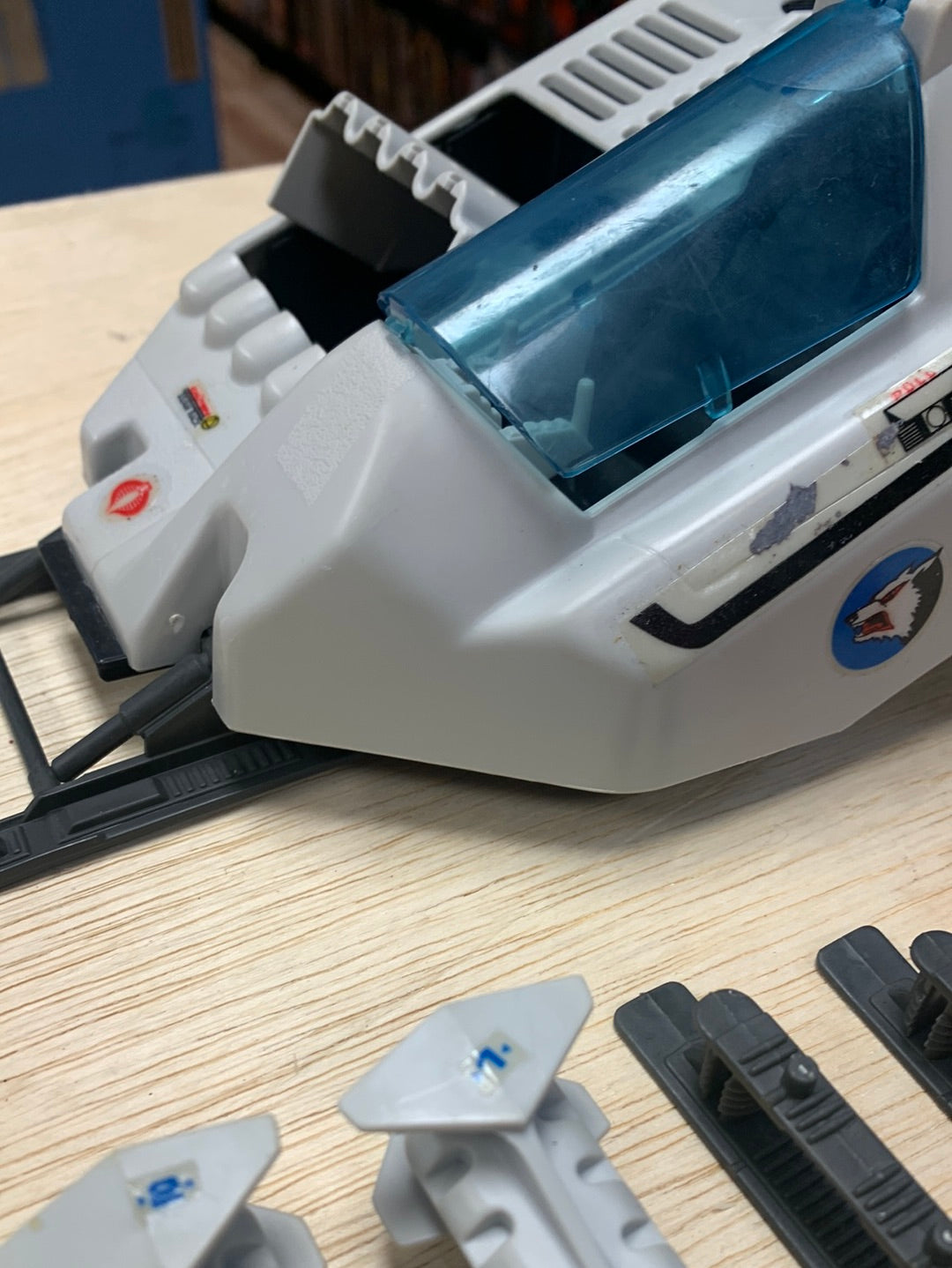 Cobra Wolf with Ice Viper 7725 (Vintage GI Joe, Hasbro) Complete product image 10, provided for visual reference and product