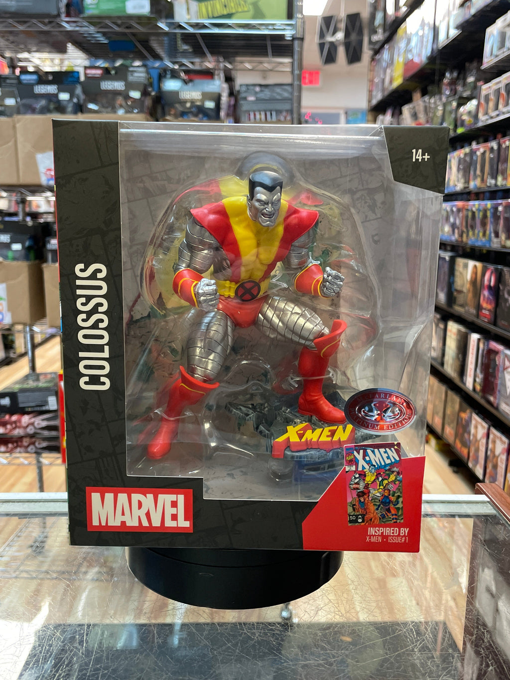 Colossus Statue -Platinum- (Marvel, McFarlane) **SEALED** product image 1, provided for visual reference and product detail