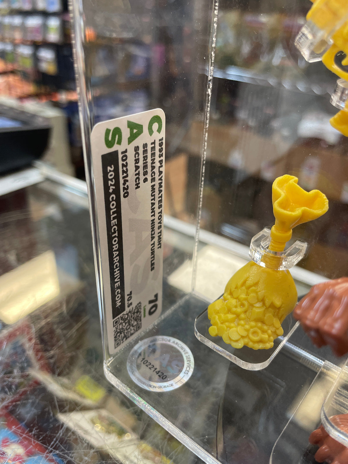 1993 Scratch The Cat **CAS GRADED 70.5** (Teenage Ninja Turtles, Playmates Toys) LOOSE product image 14, provided for visual
