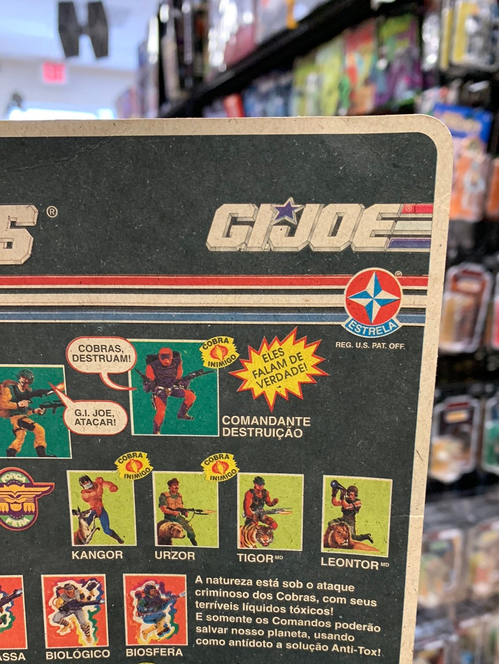 Gung Ho (Vintage GI Joe Estella Brazil, Commandos Em Acao) Sealed product image 12, provided for visual reference and