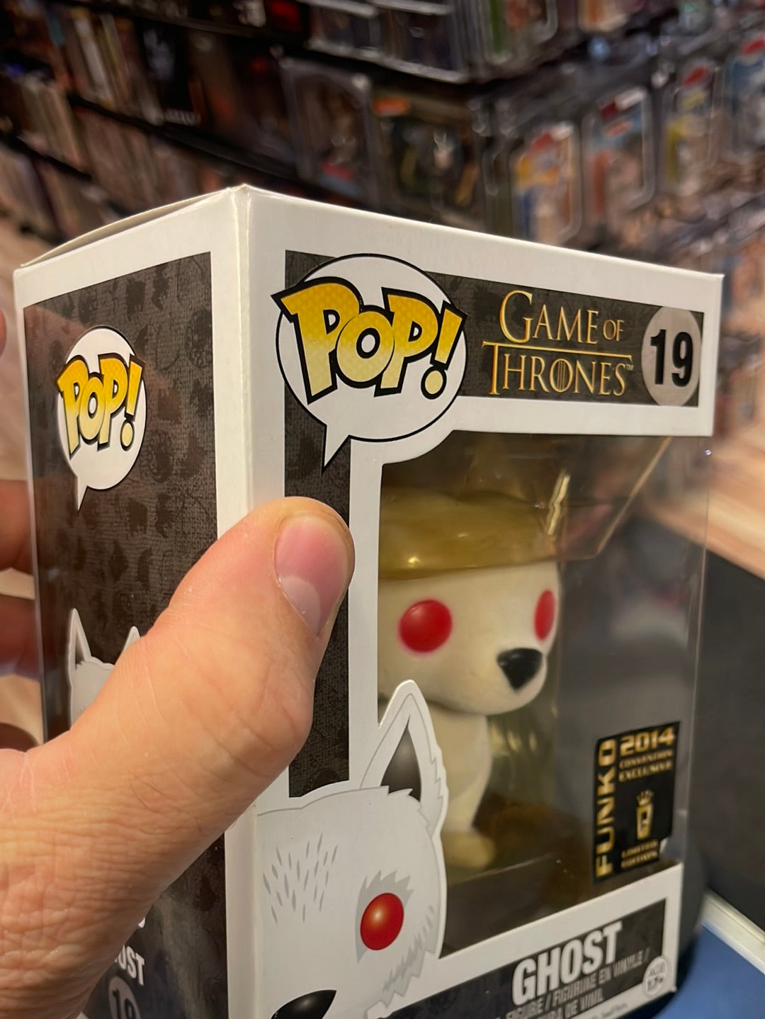 Flocked Ghost 19 Exclusive (Funko Pop! Game of Thrones) product image 13, provided for visual reference and product detail