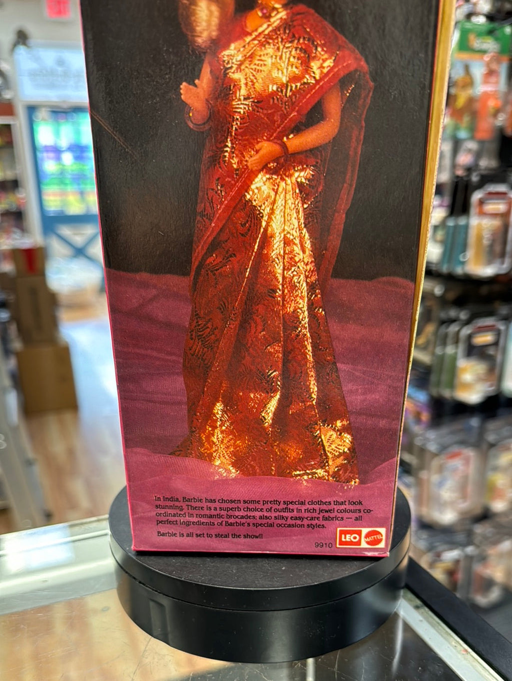 Gold Dress Barbie In India 9910 (Vintage Barbie, Leo Mattel) product image 7, provided for visual reference and product