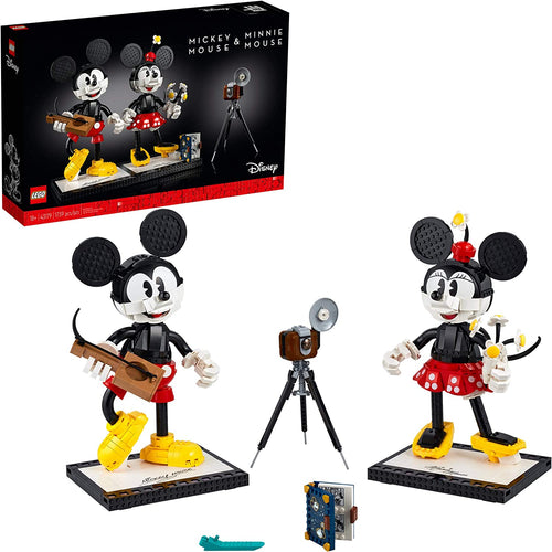 43179 Disney Mickey Mouse & Minnie Mouse Buildable Characters (Retired) (New Sealed) product image 1, provided for visual