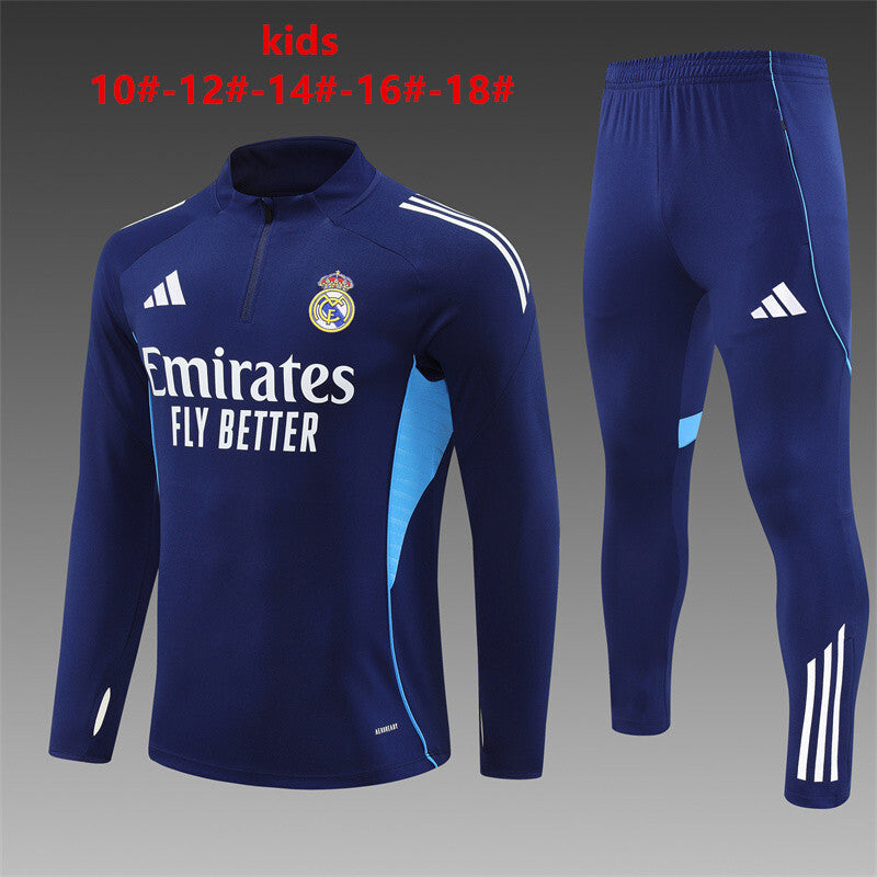 Kids Real Madrid Training Tracksuits 25/26 Football Kit product image 1