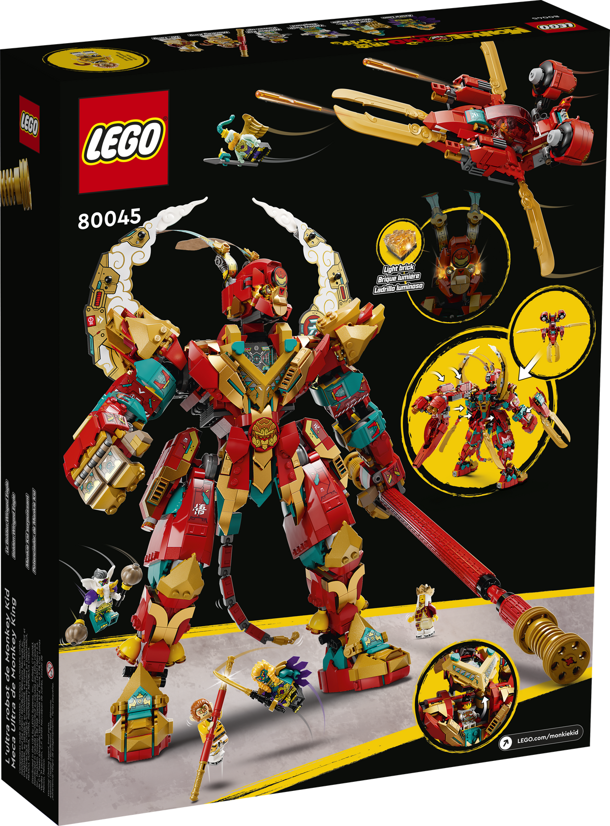 80045 Monkie Kid™ Monkey King Ultra Mech product image 3, provided for visual reference and product detail review