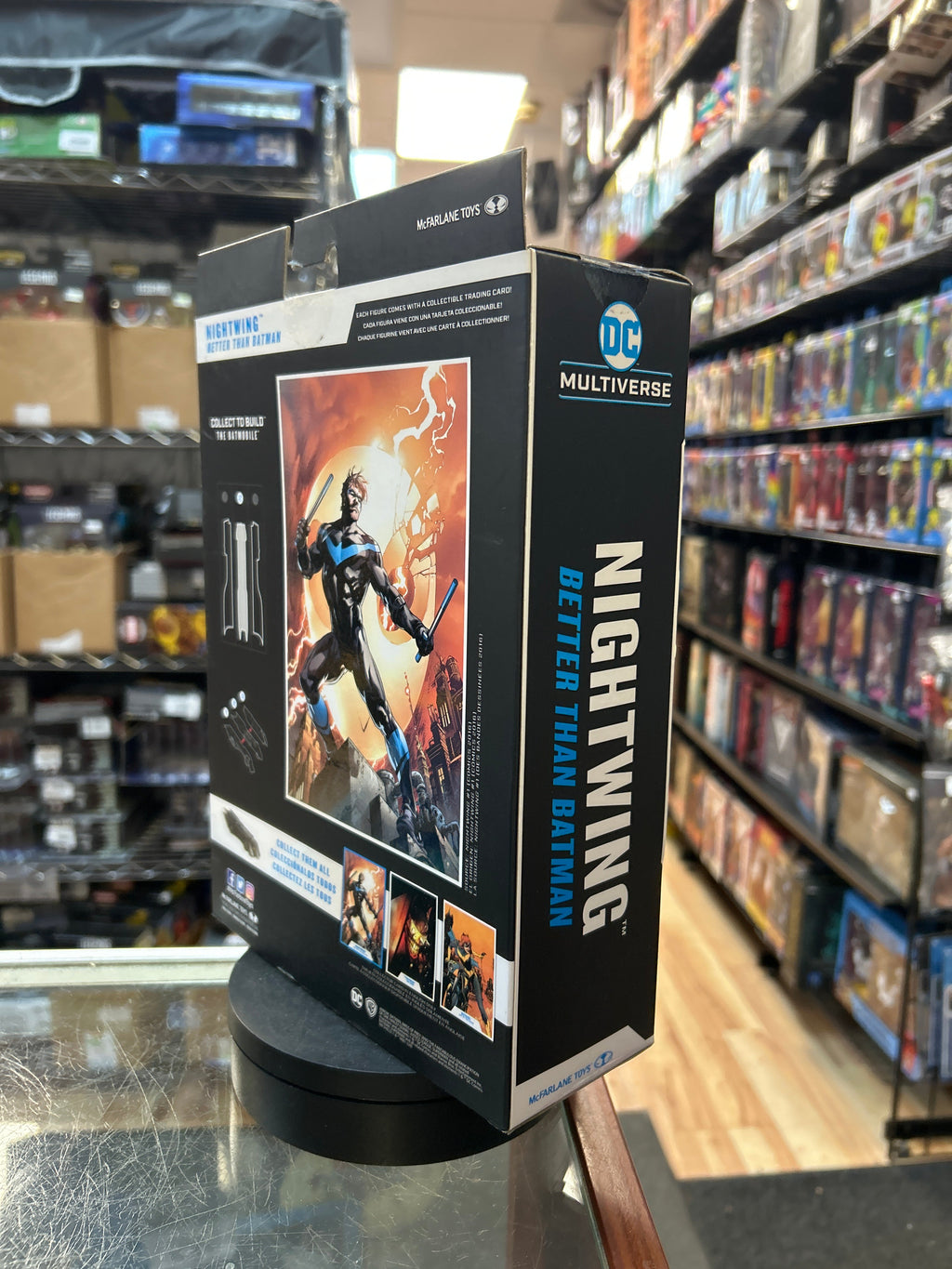 Nightwing -BAF Batmobile- (DC Multiverse, McFarlane) **SEALED** product image 3, provided for visual reference and product