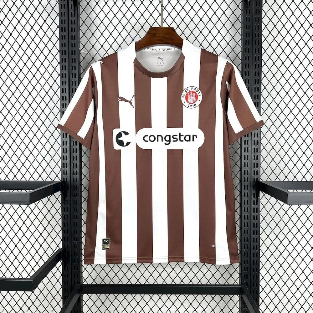 St Pauli Jersey 25/26 Home Football Kit Soccer