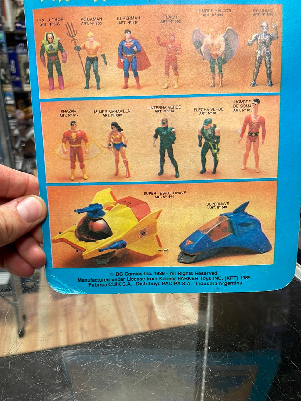 Super Amigos Green Arrow (Vintage Super Powers, Argentina Pacipa) Sealed product image 14, provided for visual reference and