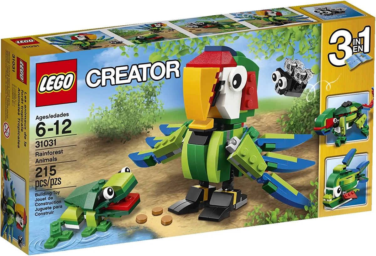 31031 Creator 3in1 Rainforest Animals (Retired) (New Sealed) product image 1, provided for visual reference and product