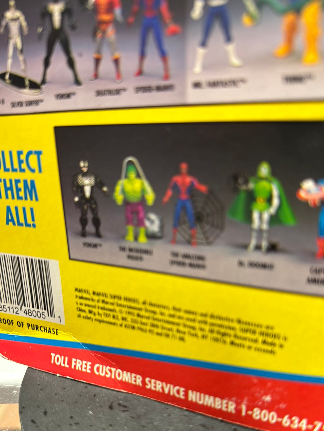 Squirt Alien Venom (Vintage Marvel Superheroes, ToyBiz) Sealed product image 14, provided for visual reference and product