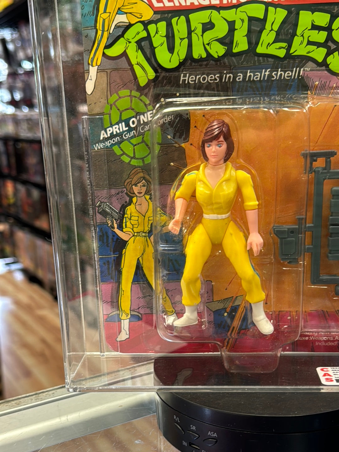 April O’Neil 10 Back No Press (Vintage TMNT Ninja Turtles, Playmates) *CAS Graded 80* product image 5, provided for visual