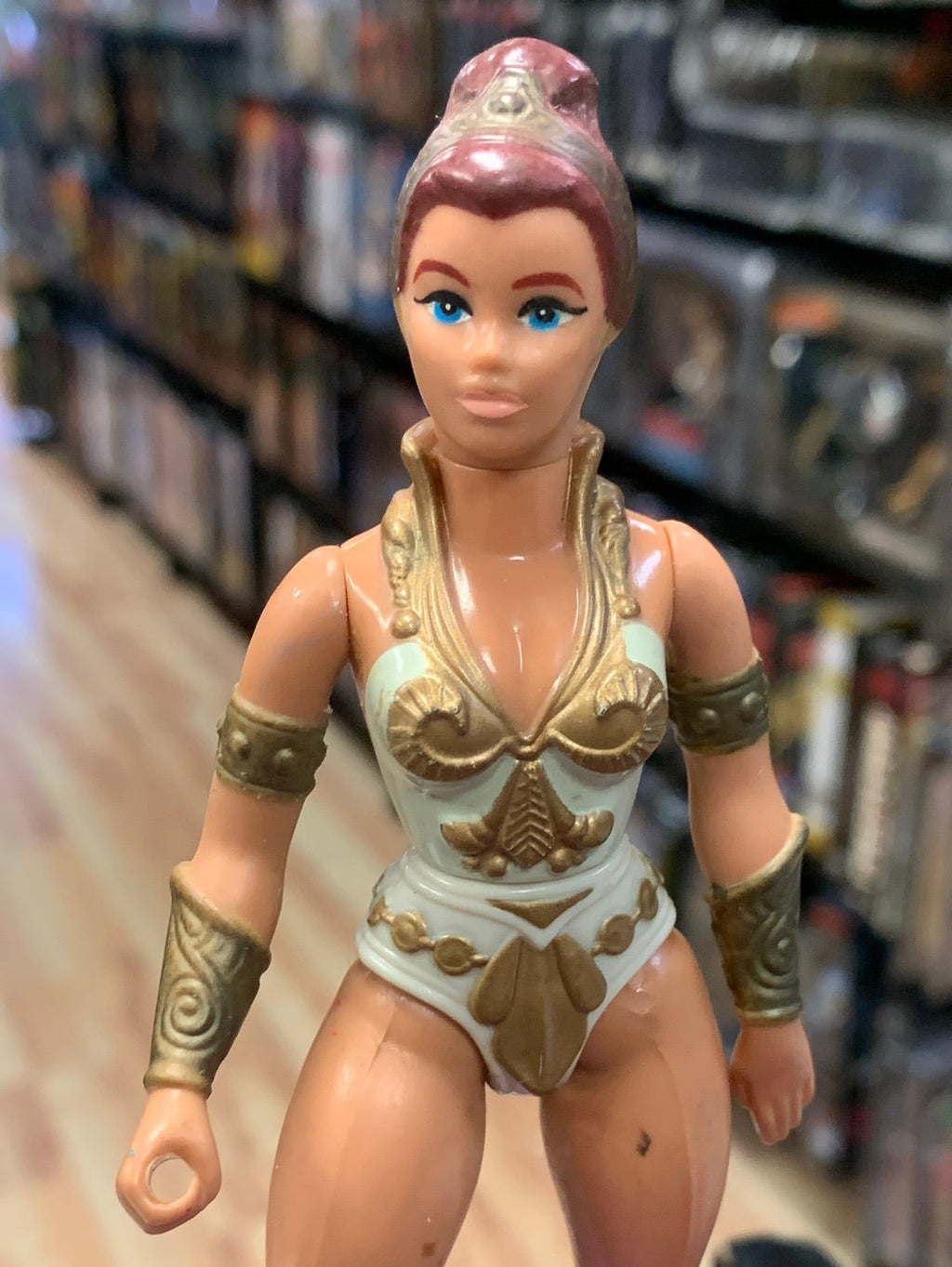 Brown Hair Teela 7156 (Vintage MOTU Masters of The Universe, Mattel) Complete (Copy) product image 6, provided for visual