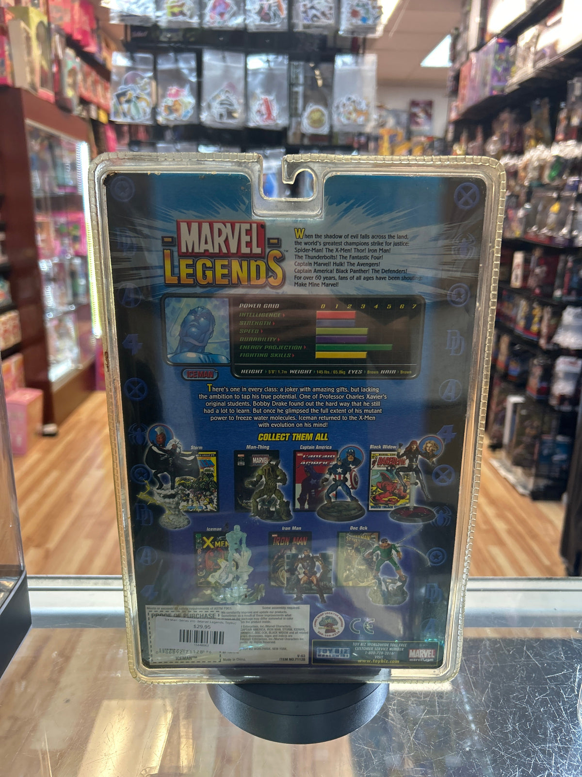 Ice Man -Series VIII- (Marvel Legends, Toybiz) **SEALED** product image 3, provided for visual reference and product detail