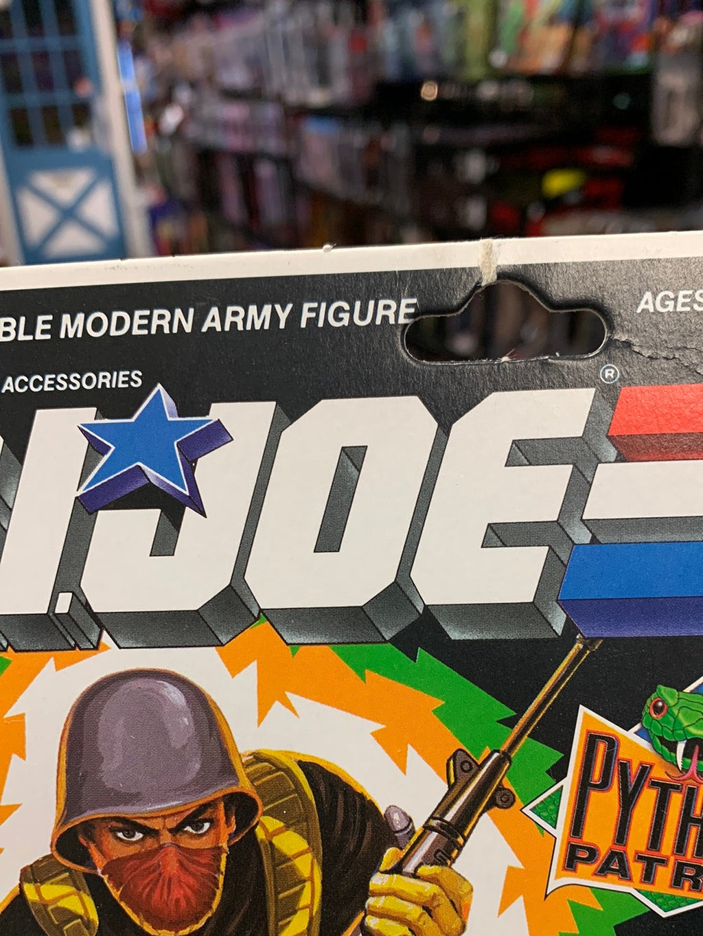 Python Patrol Python Patrol Officer (Vintage GI Joe, Hasbro) Sealed product image 3, provided for visual reference and