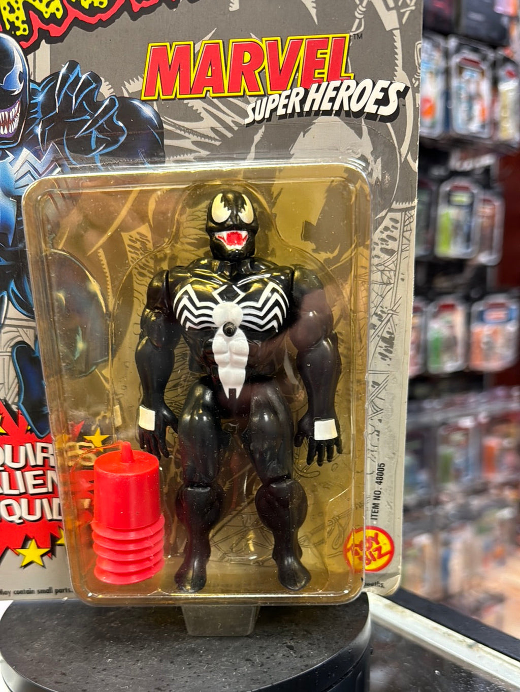Squirt Alien Venom (Vintage Marvel Superheroes, ToyBiz) Sealed product image 4, provided for visual reference and product