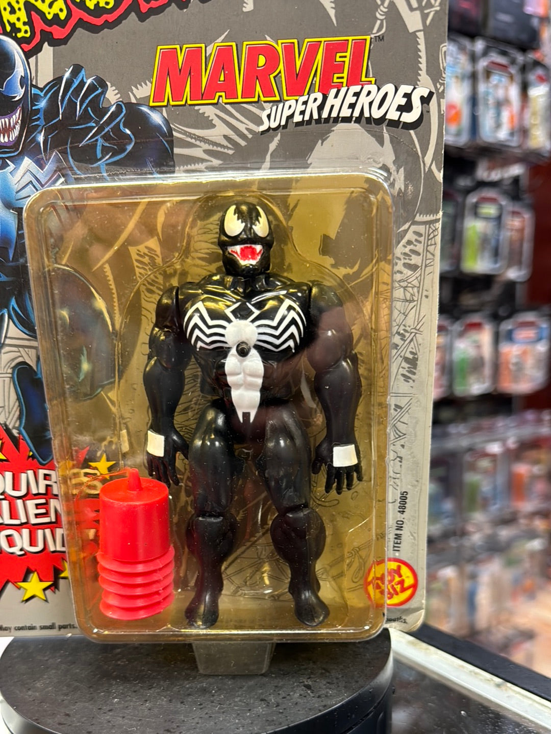 Squirt Alien Venom (Vintage Marvel Superheroes, ToyBiz) Sealed product image 4, provided for visual reference and product