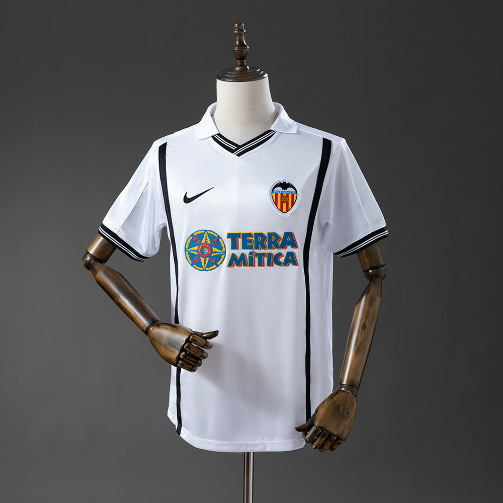 Valencia Jersey 2000-01 Home Retro Football Kit product image 1
