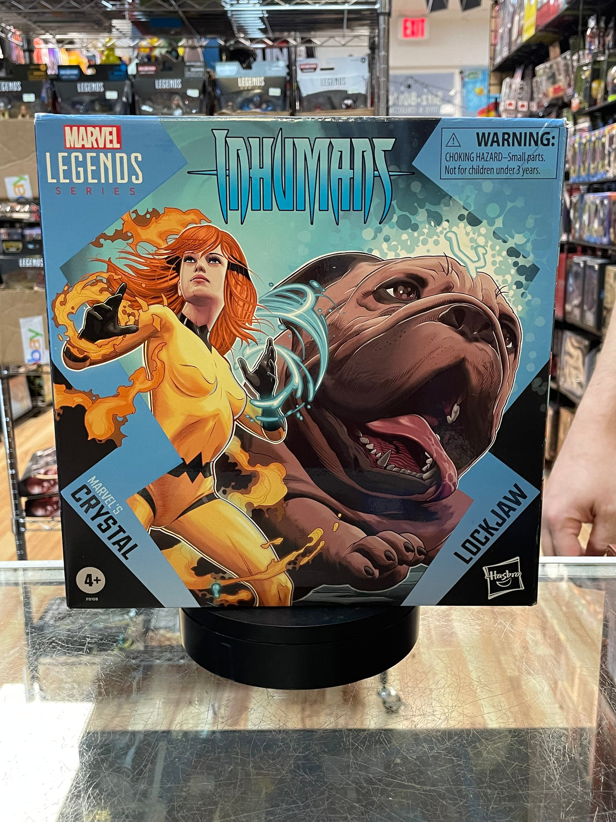 Lockjaw & Crystal (Marvel Legends, Hasbro) **SEALED** product image 1, provided for visual reference and product detail