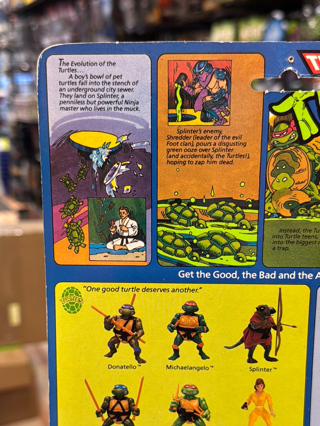 Soft Head 10 Back Michaelangelo 0120 (Vintage TMNT Ninja Turtles, Playmates) Sealed product image 9, provided for visual