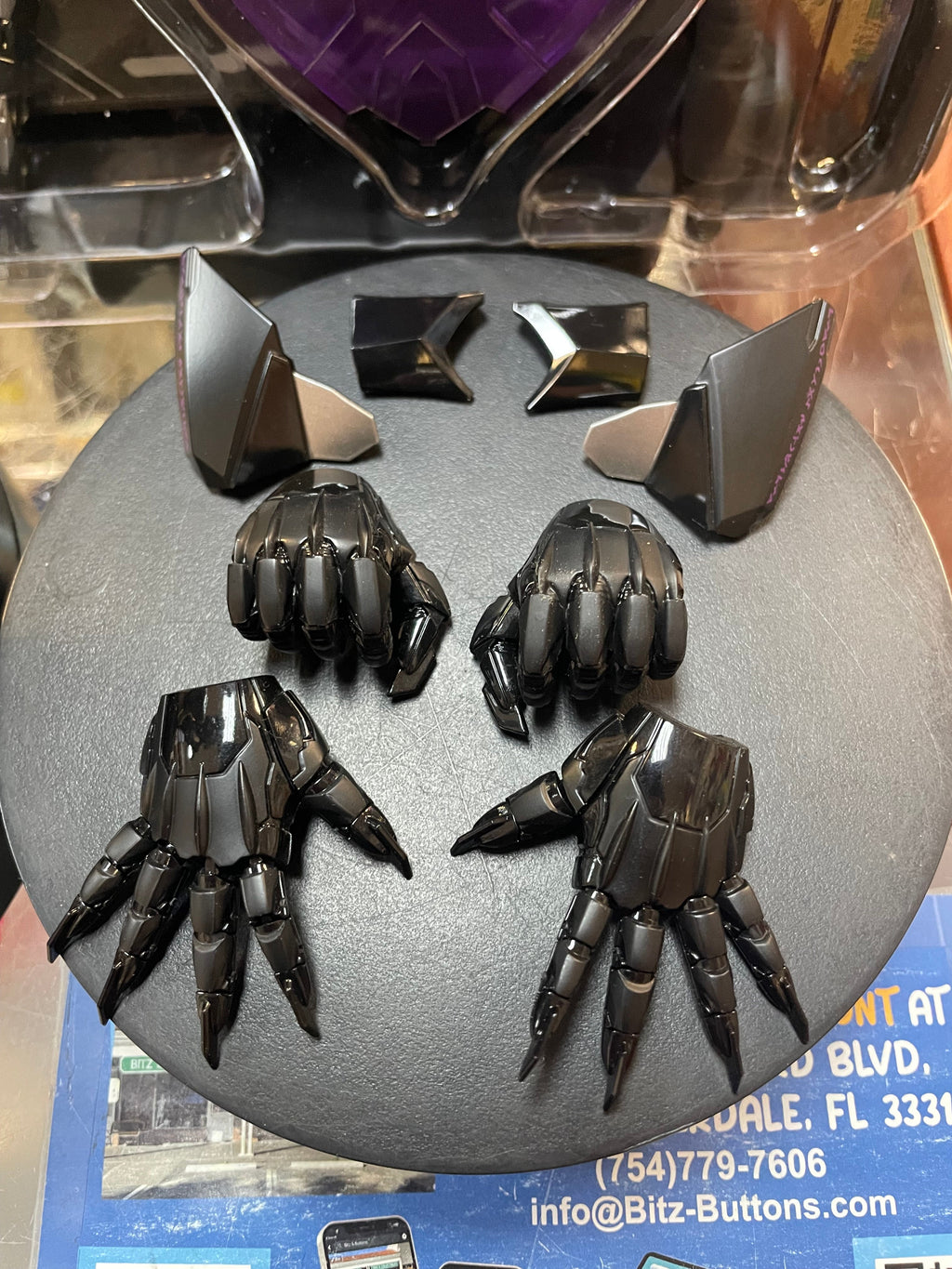 Black Panther Die-Cast AC05-D55 1/6 Scale Marvel Avengers MechStrike, Hot Toys) COMPLETE product image 3, provided for