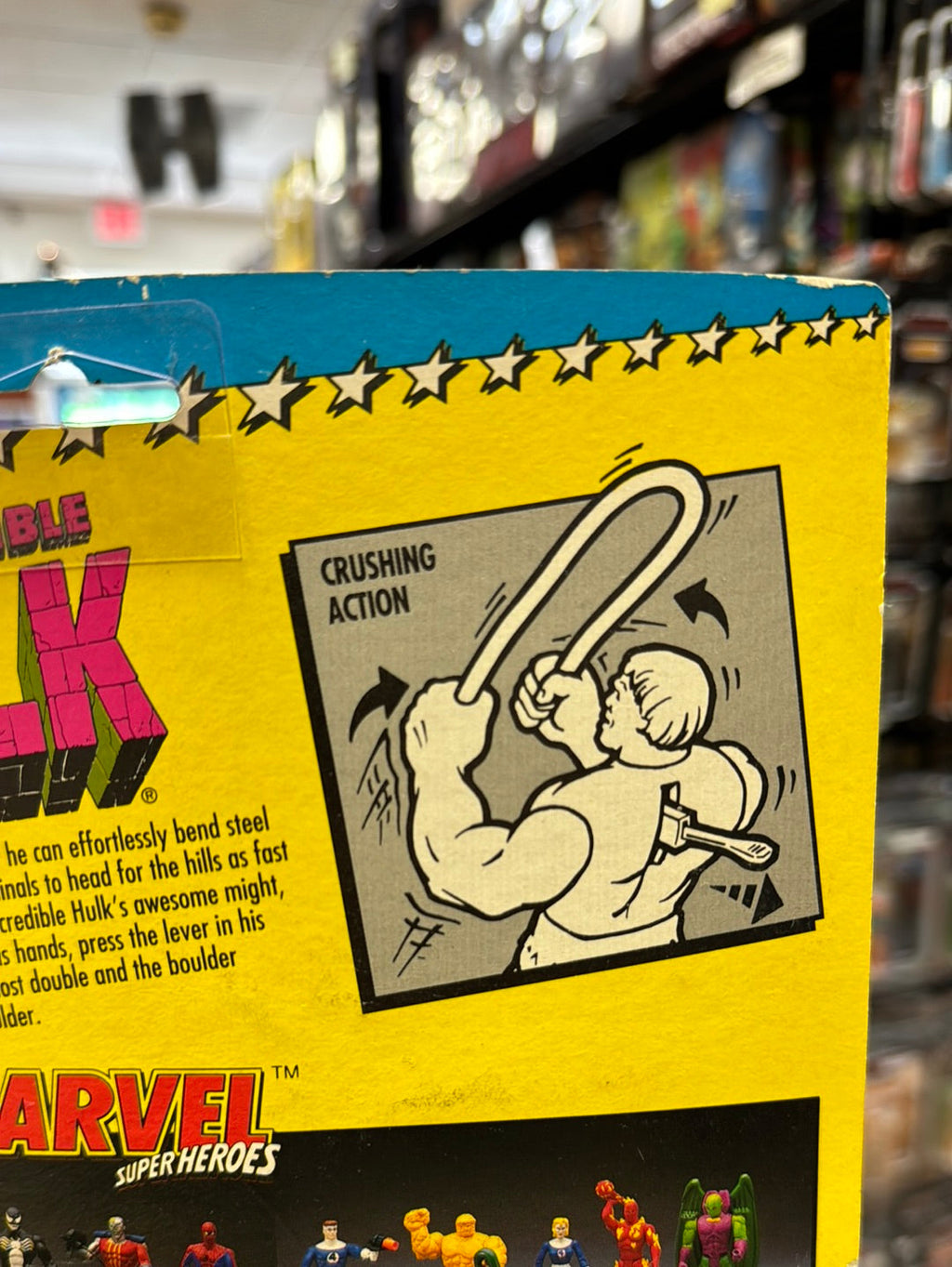 Crushing Arm Incredible Hulk (Vintage Marvel Superheroes, ToyBiz) Sealed product image 10, provided for visual reference and