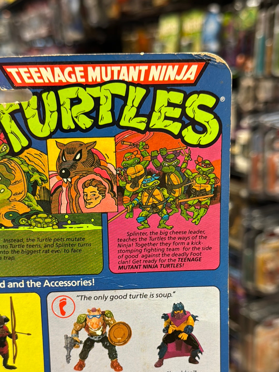 Soft Head 10 Back Leonardo 0118 (Vintage TMNT Ninja Turtles, Playmates) Sealed product image 14, provided for visual