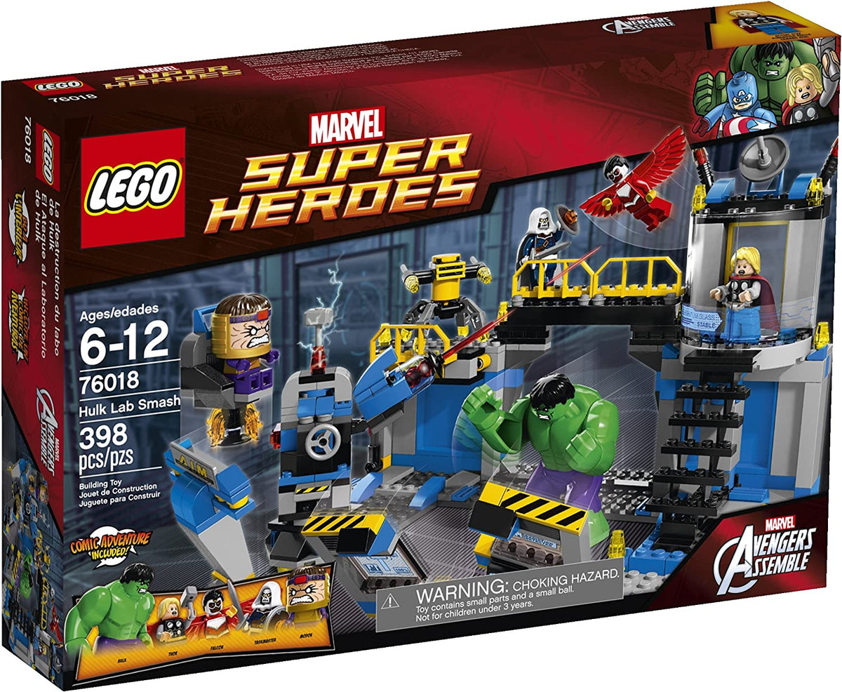 76018 Superheroes Hulk Lab Smash (Retired) (New Sealed) product image 1, provided for visual reference and product detail
