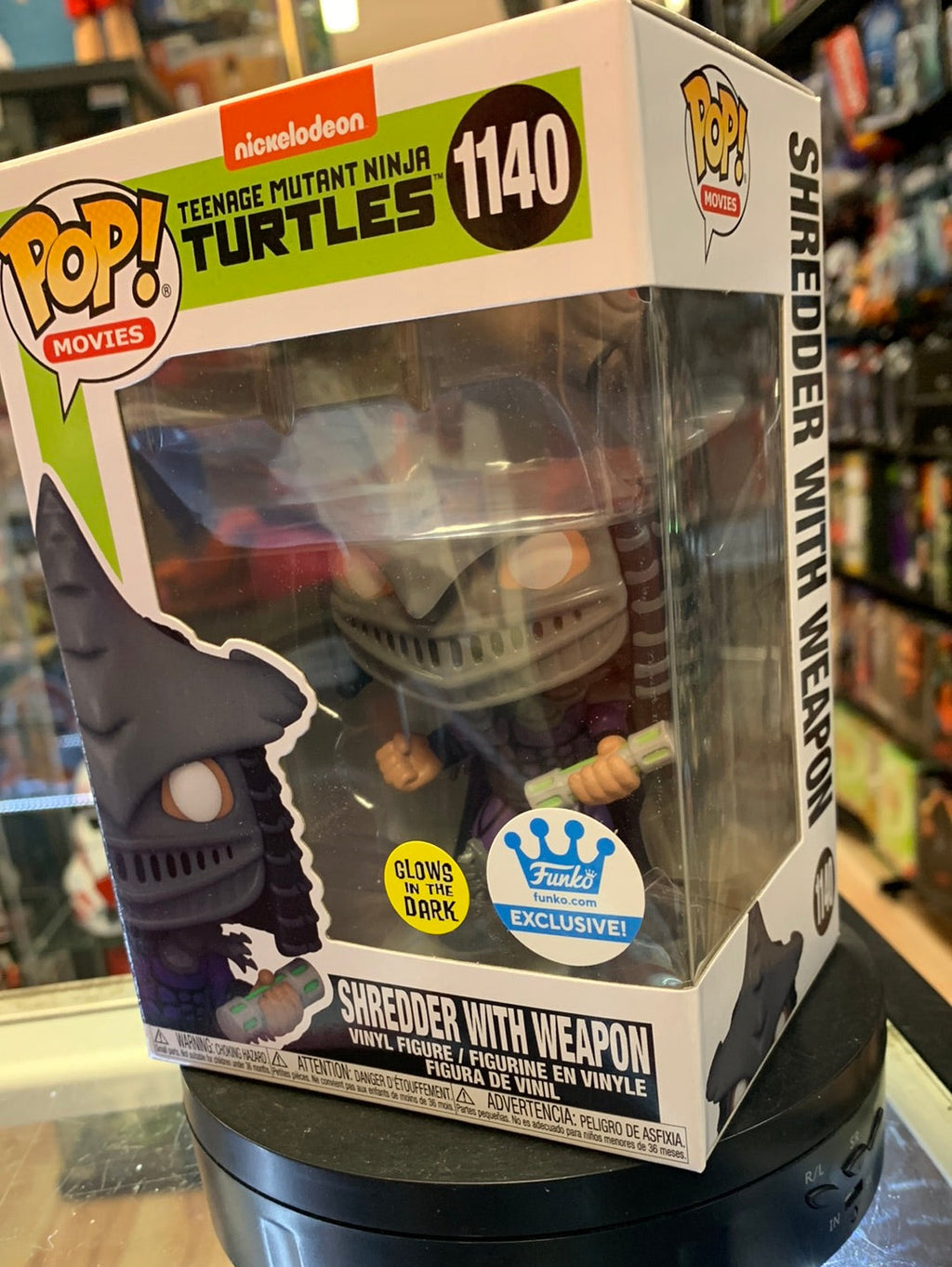 Shredder woth Weapon GITD #1140 (Funko Pop! TMNT Ninja Turtles) product image 2, provided for visual reference and product