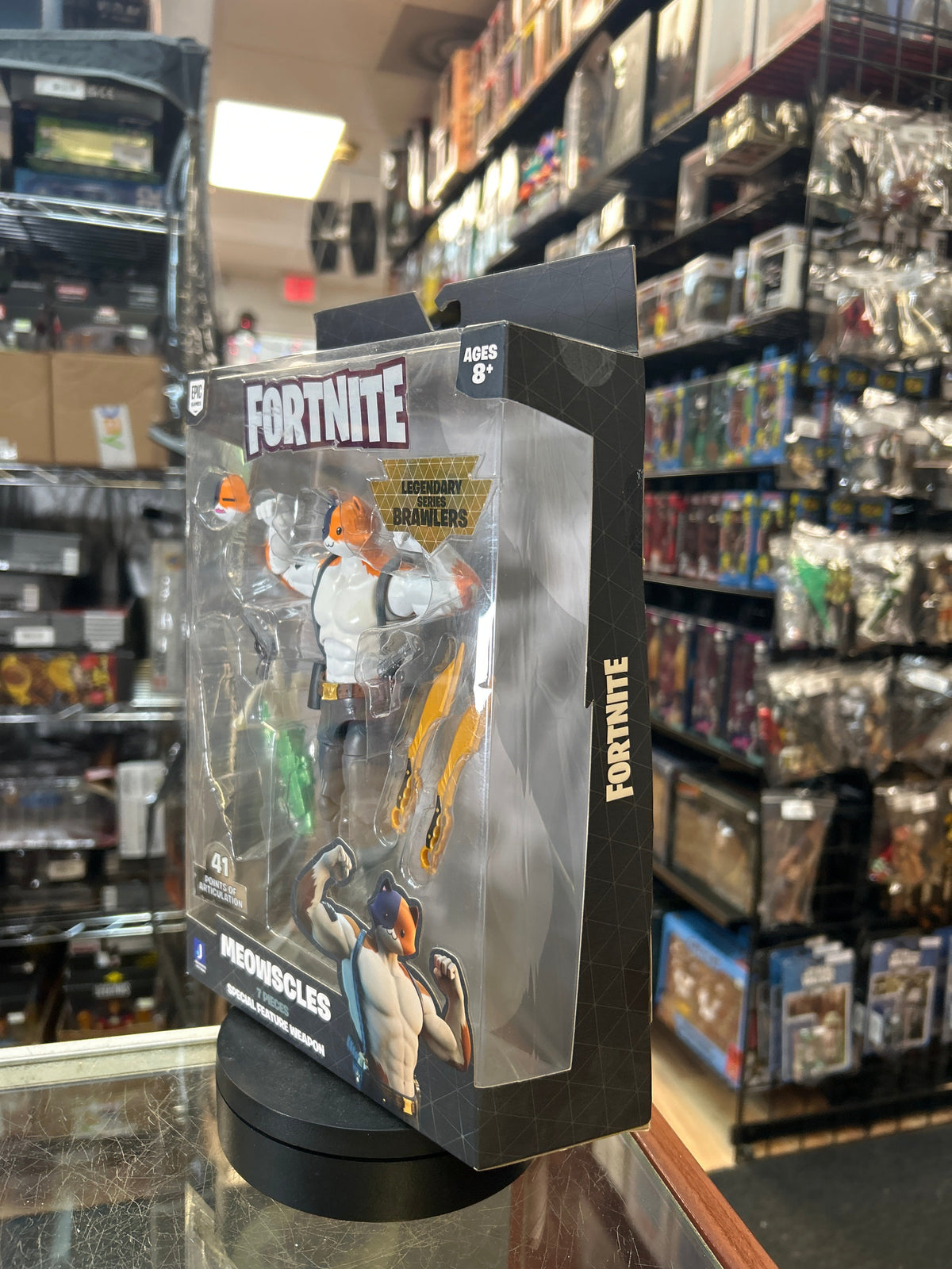 Meowscles -Legendary Brawlers- (Fortnite, Jazwares) **SEALED** product image 6, provided for visual reference and product