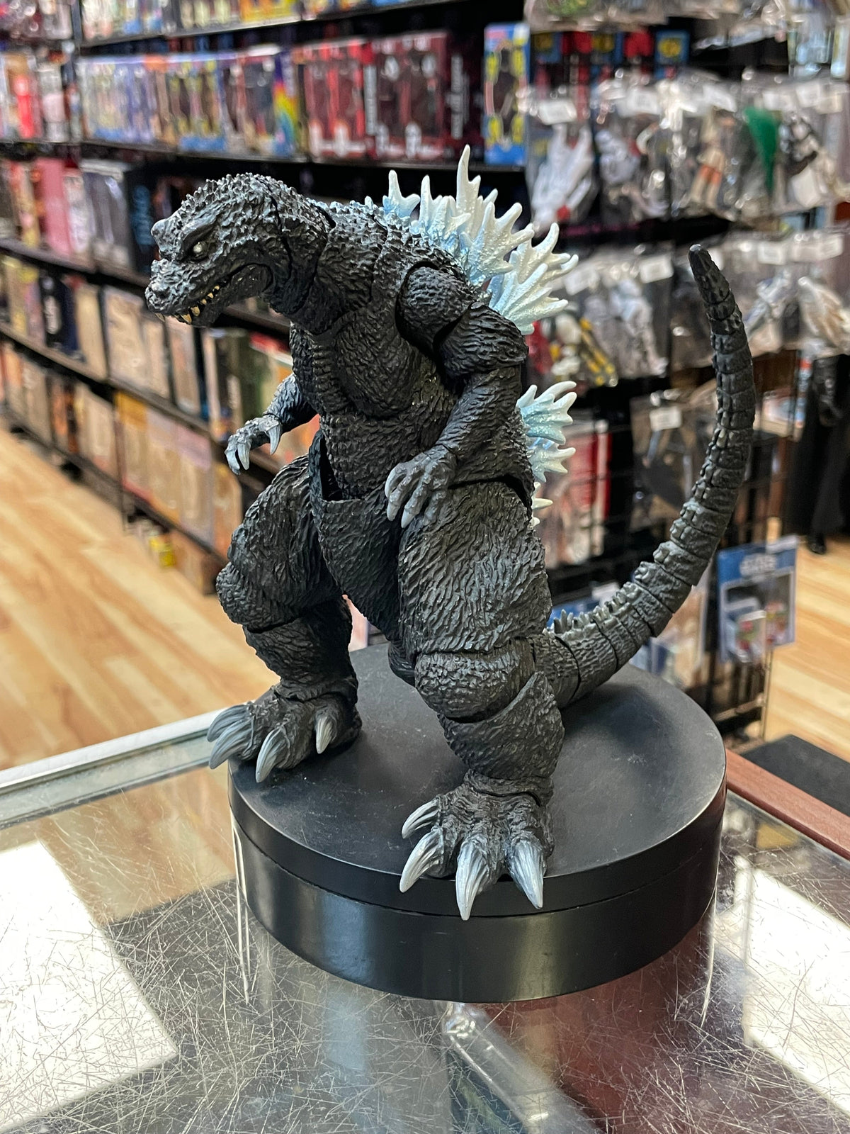 2001 Heat Ray Godzilla (Godzilla SH Monsterarts, Bandai) COMPLETE product image 1, provided for visual reference and product