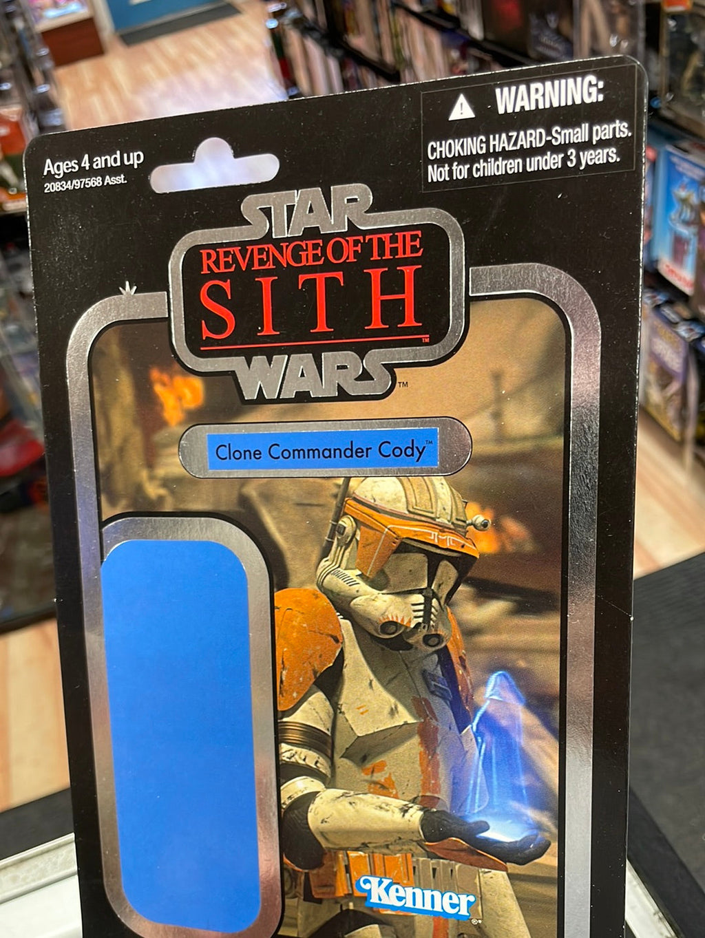 Clone Commander Cody Proof Card (Revenge of the Sith, Vintage Collection VCHasbro) product image 2, provided for visual